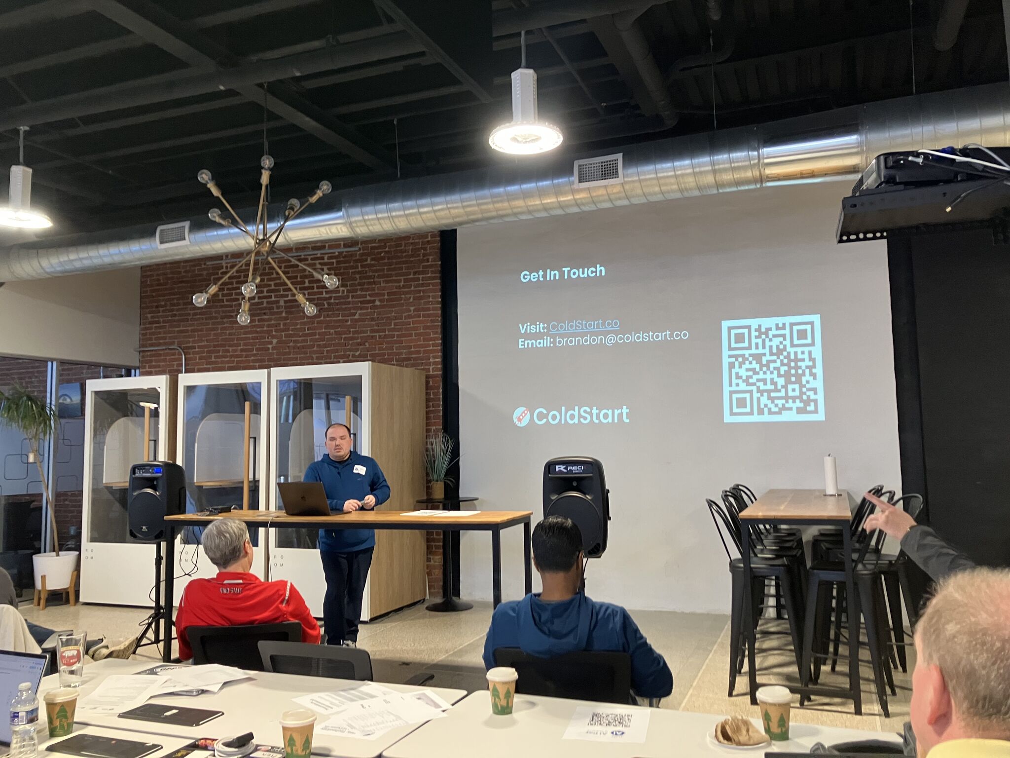 Brandon Teller presenting at AI Day of Central PA