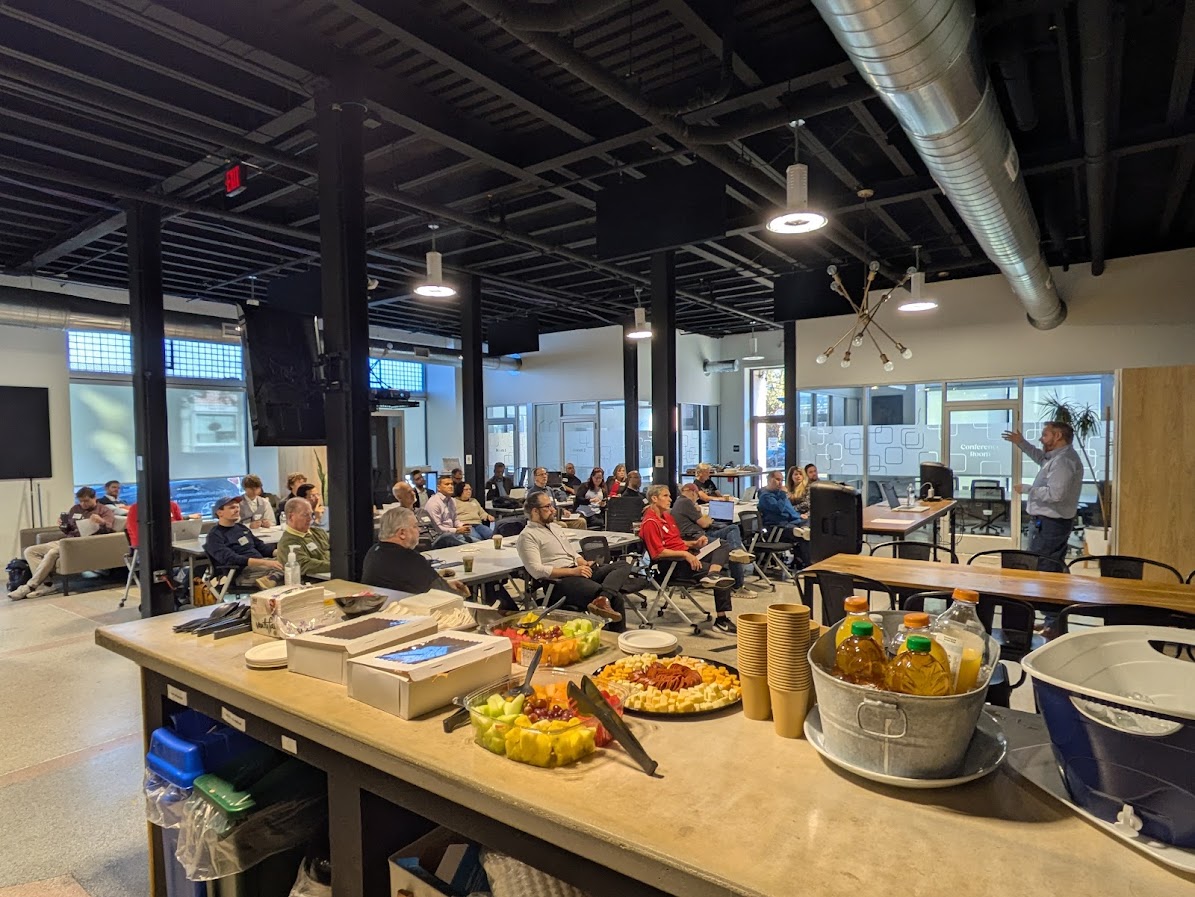 Bryan Speece presenting at AI Day